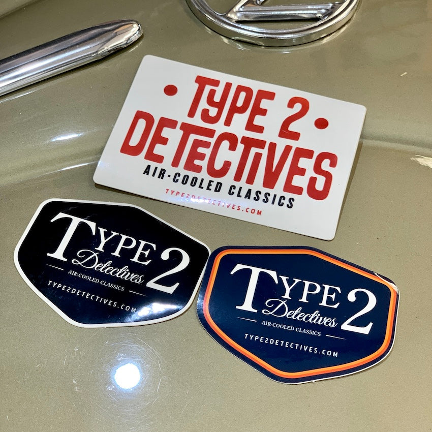Type 2 Detectives Stickers x3 (one of each)