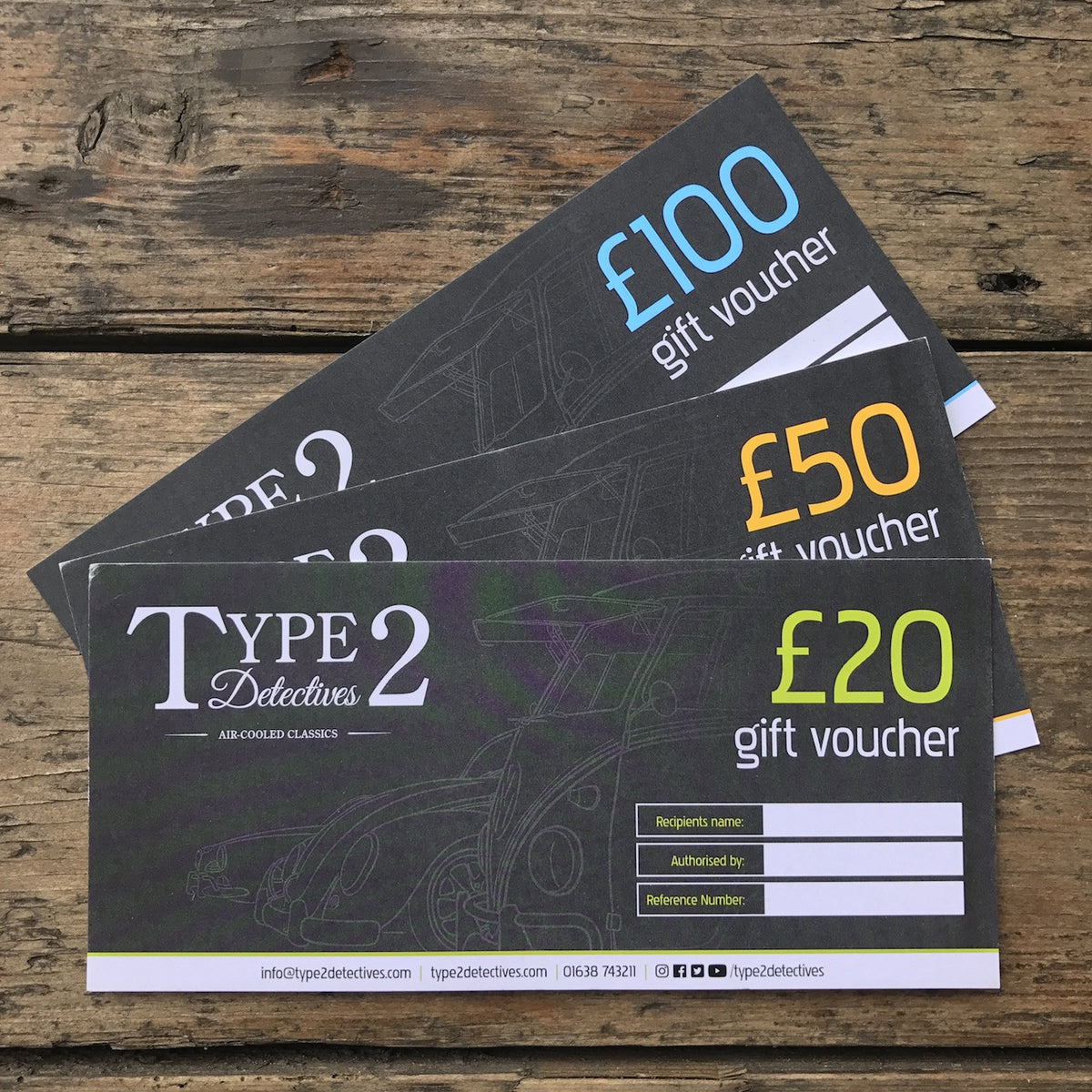 Type 2 Detectives Gift Vouchers