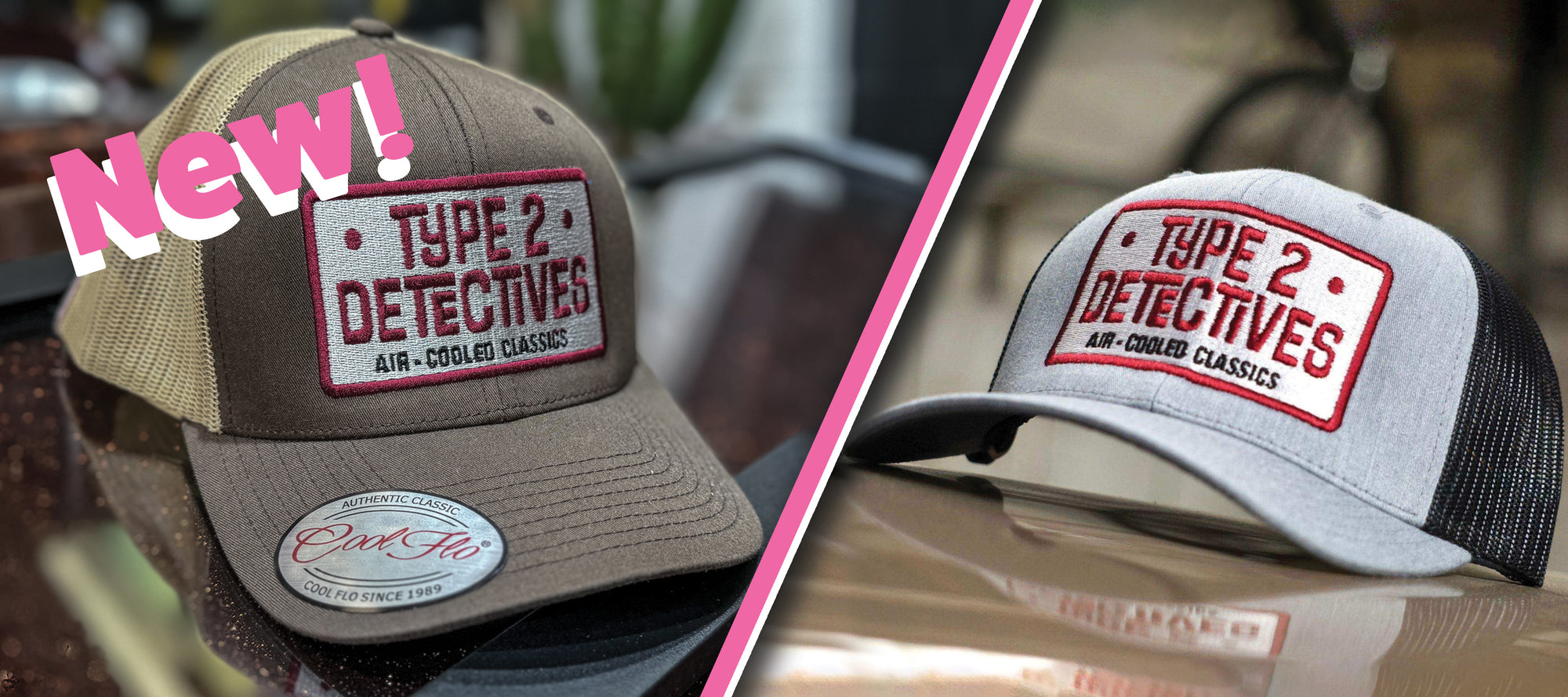 Type 2 Detectives Trucker Hats are back!