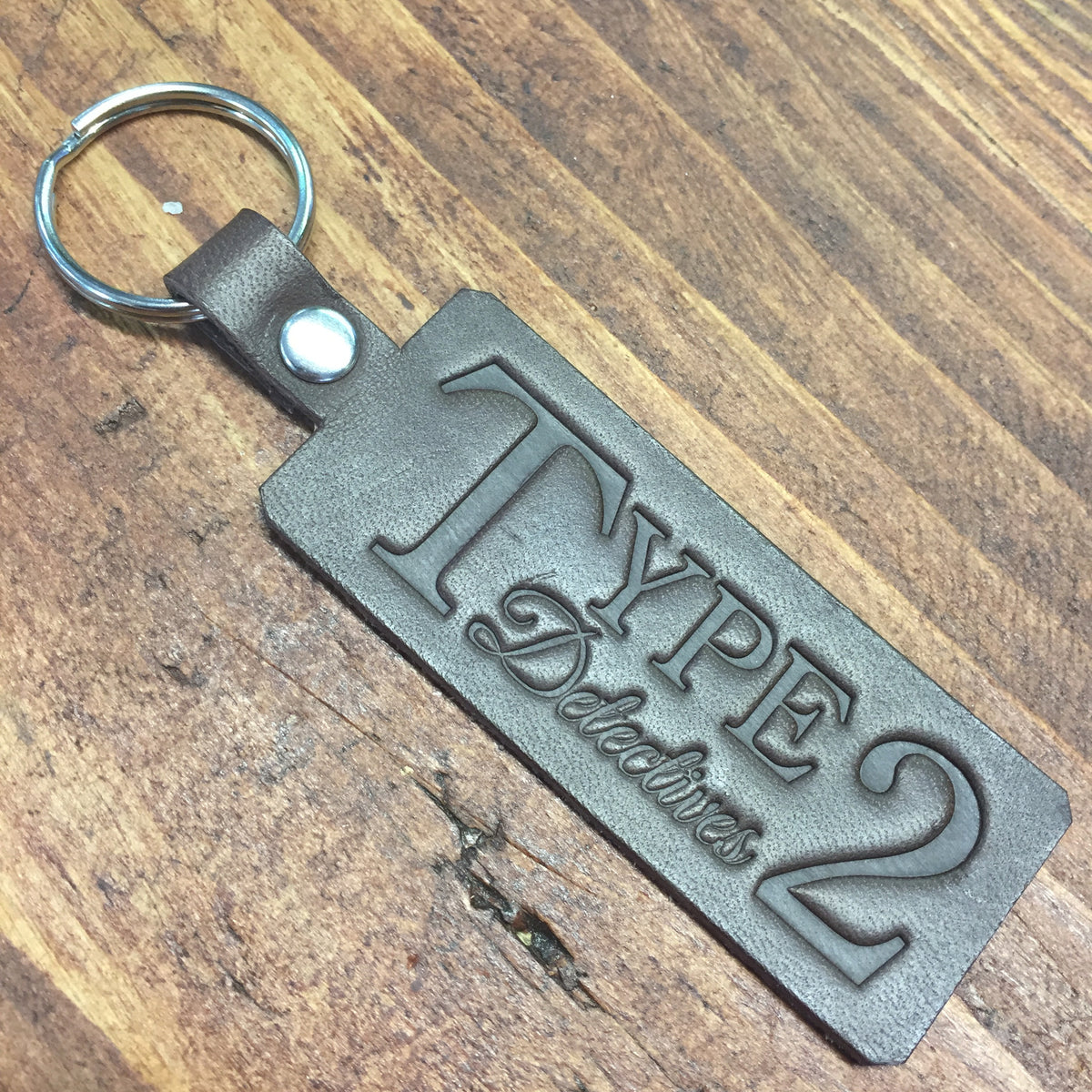 Hand made leather keyring