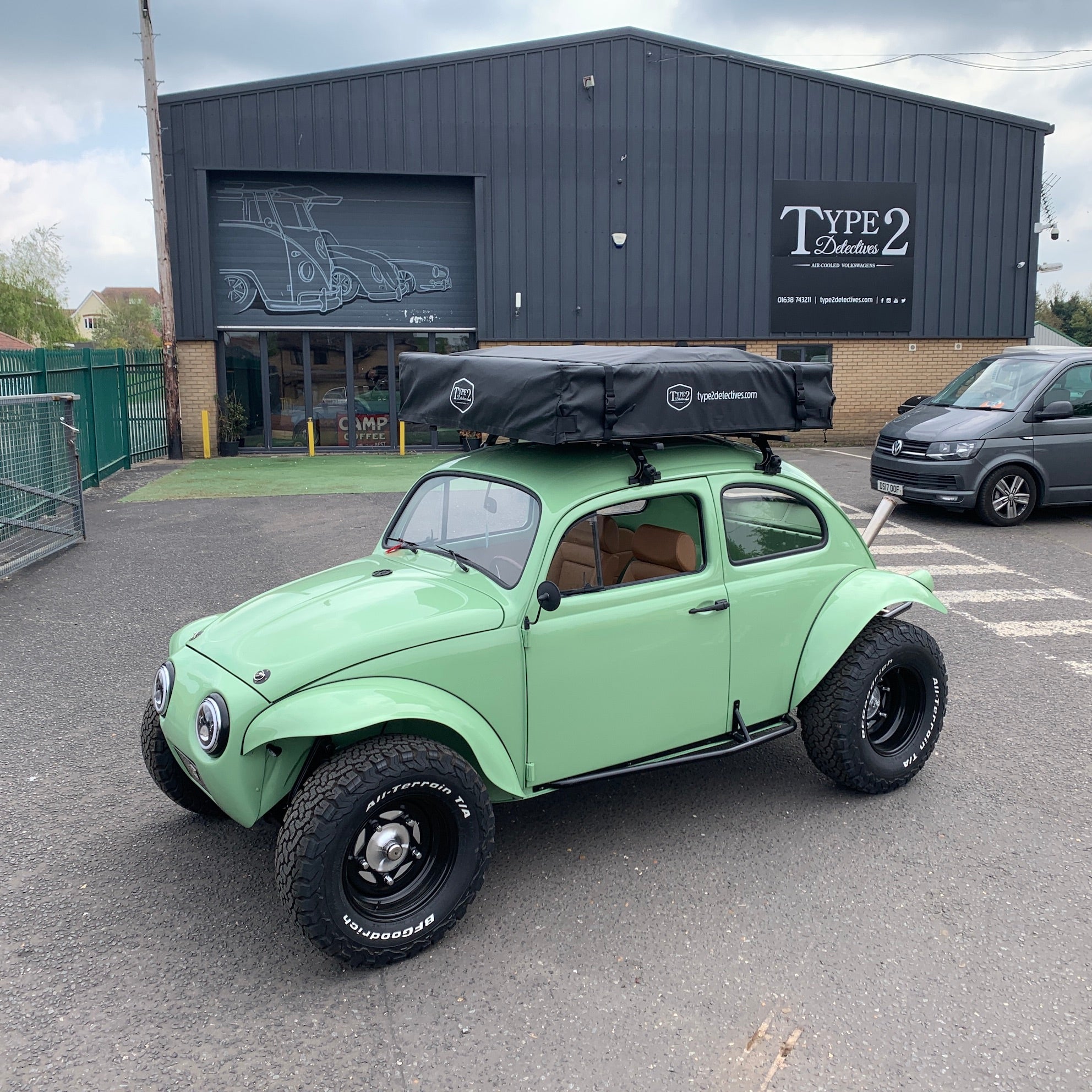 vw beetle roof tent Type 2 Detectives Adventure Roof Tent
